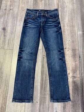 Buckle Dark Blue Boys Straight-Leg Jeans